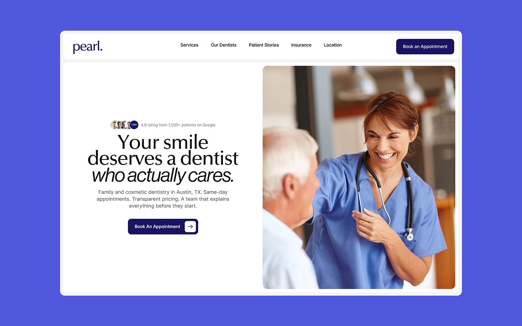 Pearl dental website